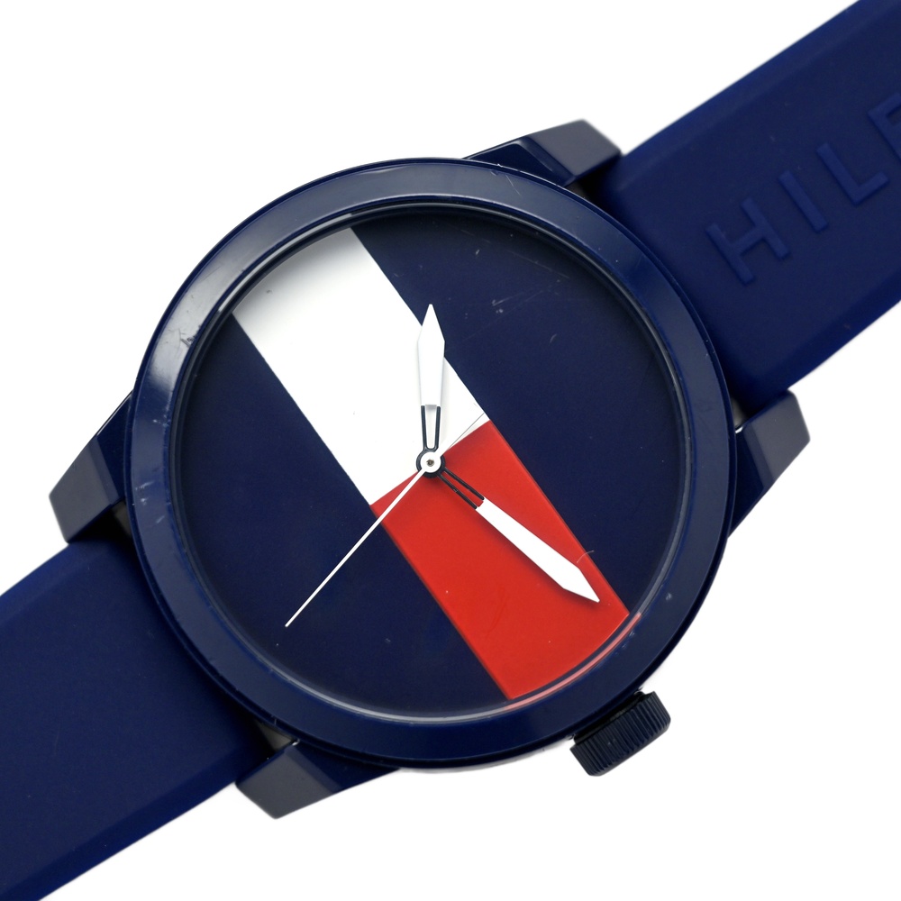 Tommy Hilfiger Men's Quartz Plastic and Rubber Casual Watch Blue 1791322 - Picture 2 of 10
